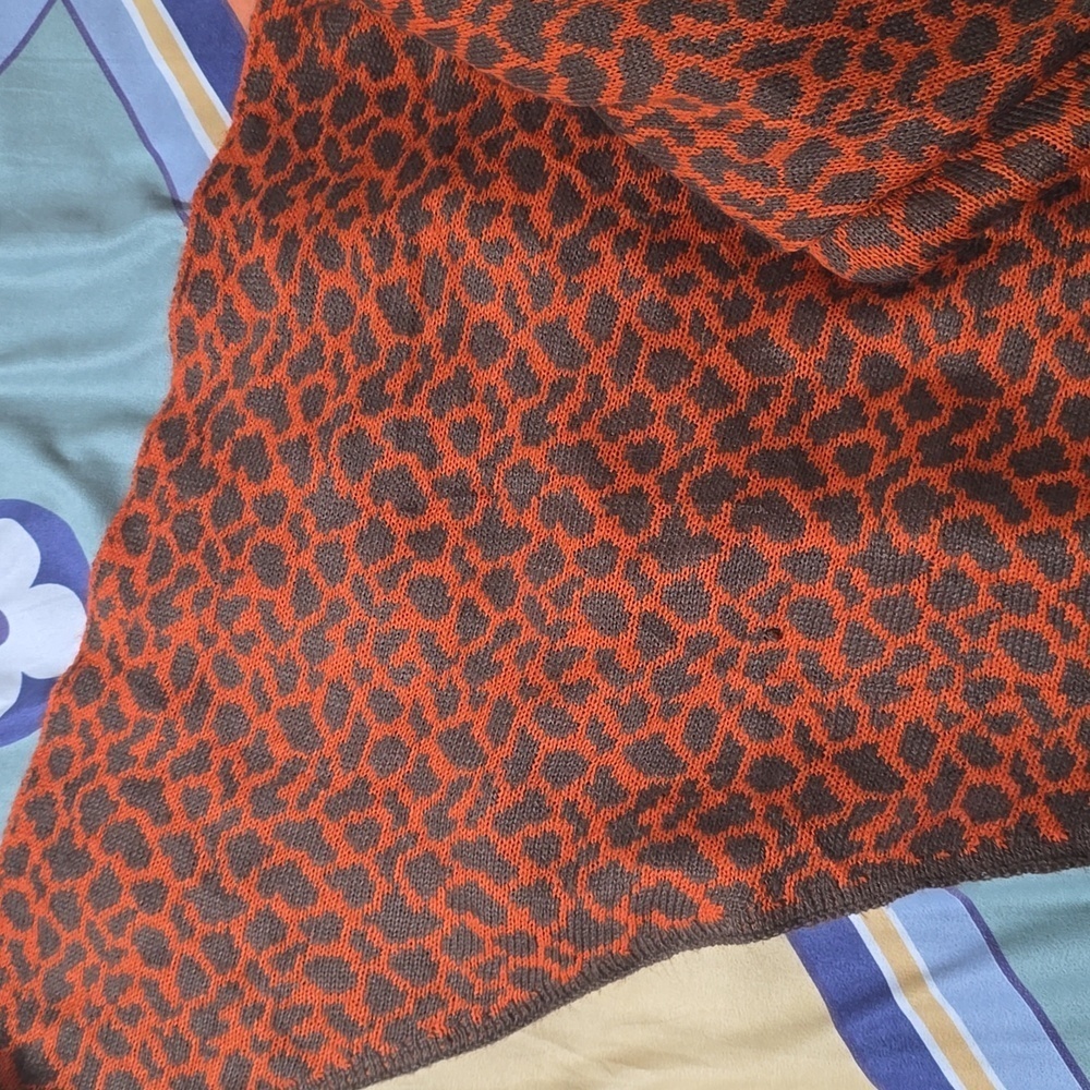 Women's animal print warm winter scarf 80 x 20 inches